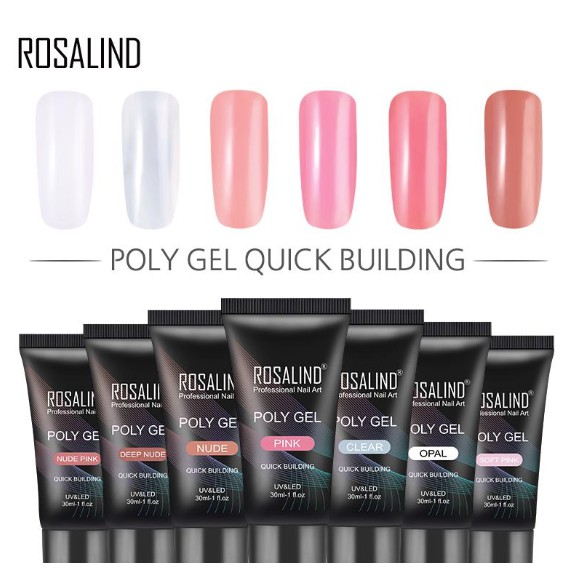 Rosalind poly gel builder crystal gel builder nail art gel builder gel kuku palsu