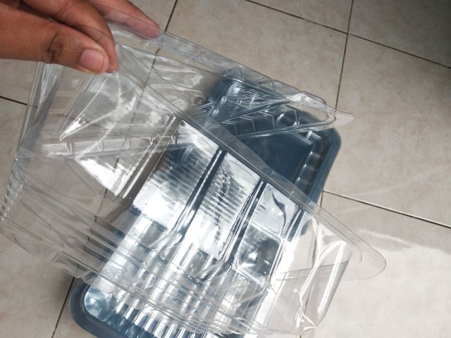 Plastik Mika Uk Jumbo (1p) Minimal Harus Beli 25/50 Pcs Kotak Box Mika Plastik /mika Kue Bolu Lapis