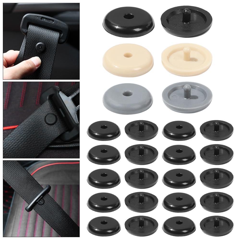 Suyo 10PCS Seat Belt Stop Button Stud Stopper Holder Penahan Sabuk Pengaman