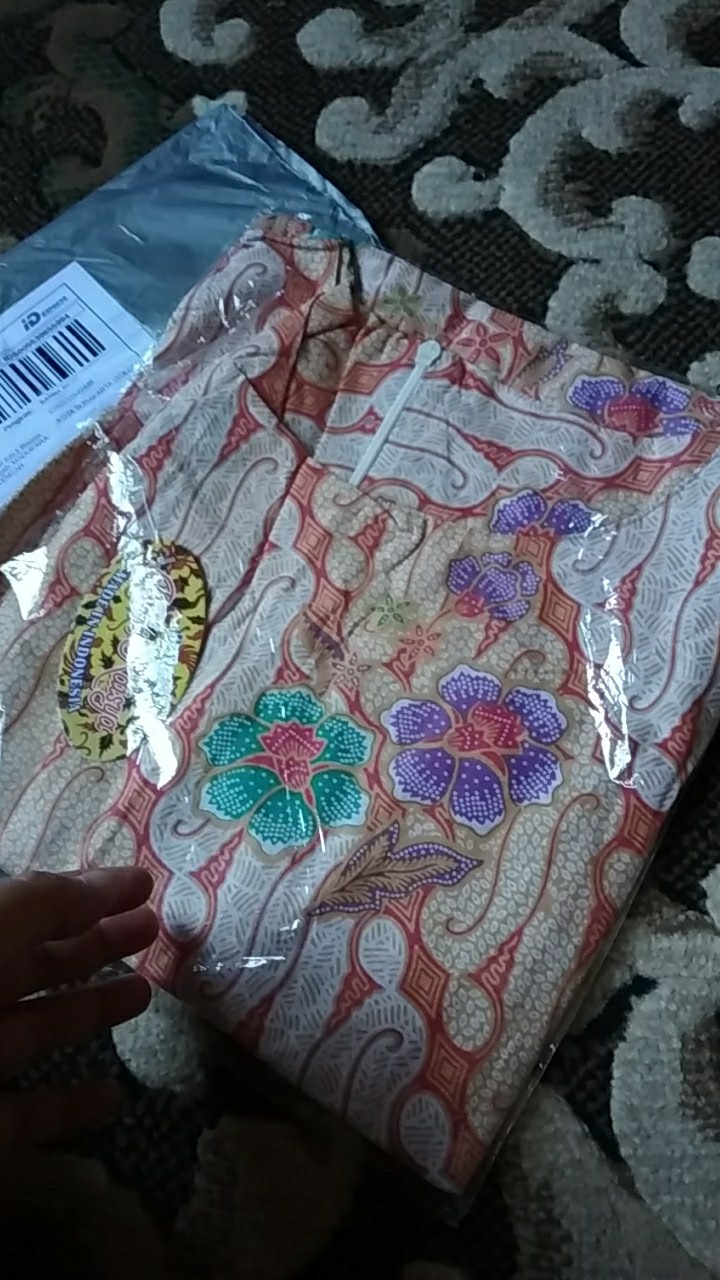 Tunik Parang Soft Gading Mika Sekar Batik Midi Tunik Kerja Kondangan Pesta Seragaman Jumbo Muslim