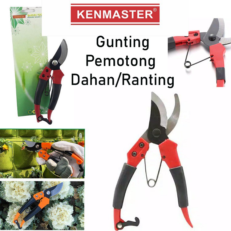 Gunting Dahan Ranting Batang Daun Tanaman Bunga Gunting Bonsai Pruning Shears KENMASTER K-800