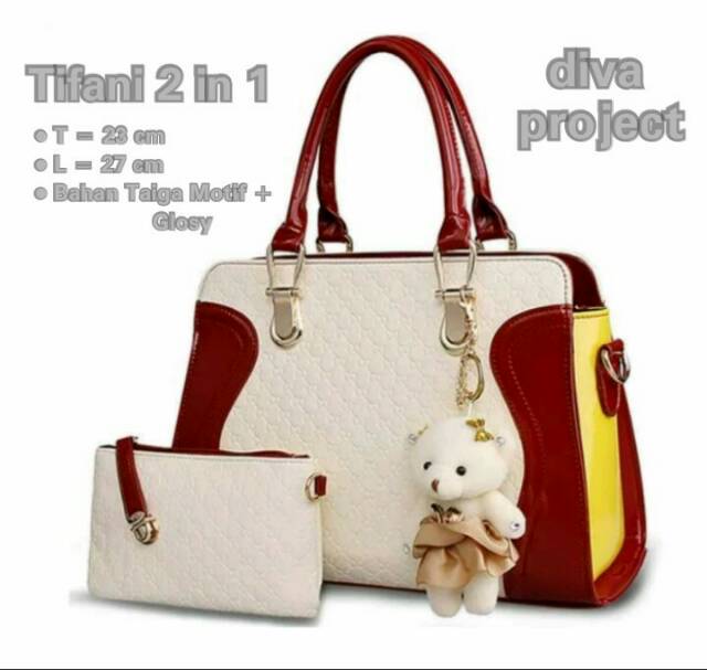 fashion tifani 2in1 free boneka/fashion wanita/tas murah