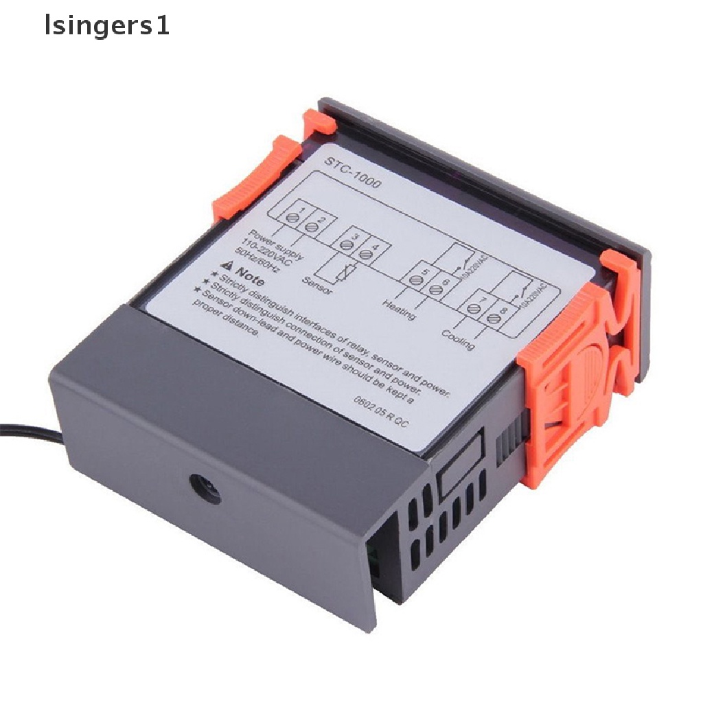 (lsingers1) Thermostat Digital Sensor LED AC10A 220V Untuk Inkubator