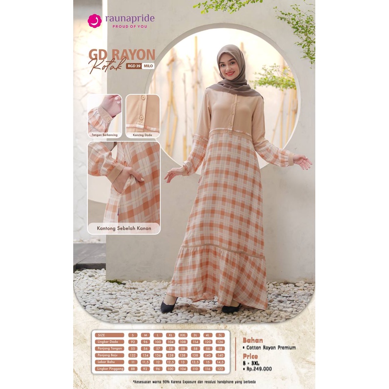 Rauna Gamis Rayon  / GD- 39 / Fashion Muslim