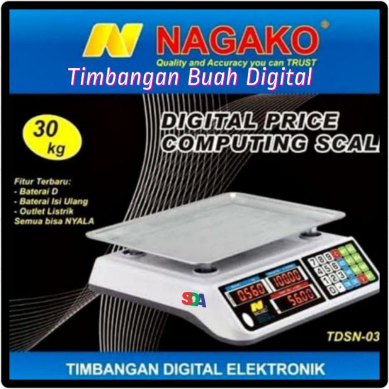 Timbangan Digial Buah Laundry Daijin Nagako Lesindo 30kg