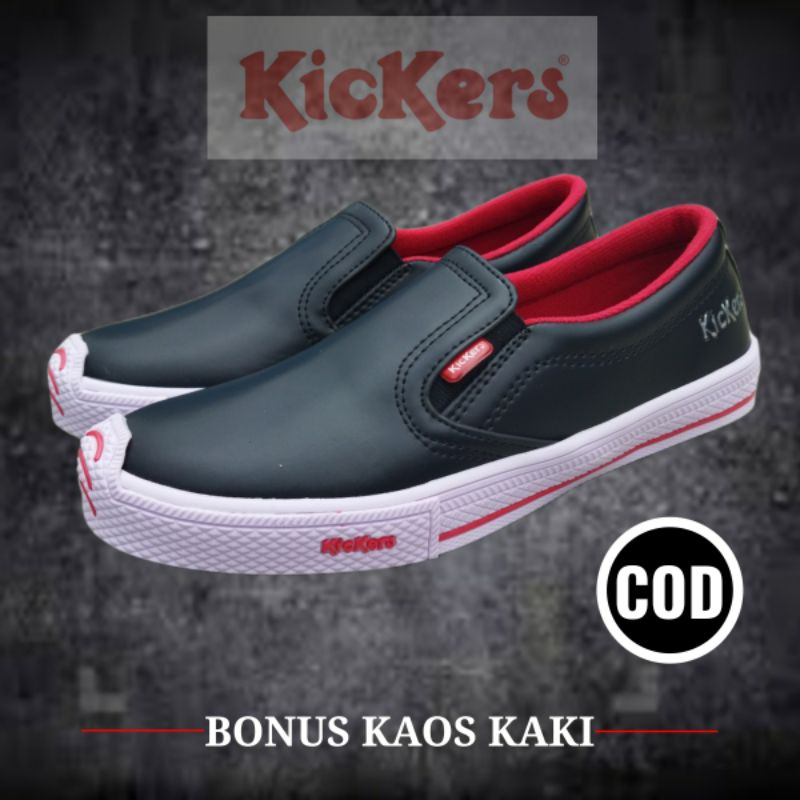 SEPATU SLIP ON KASUAL PRIA | Sneakers Slop Kulit | Sepatu Slip on Santai Pria Keren , Elegan , Kekin