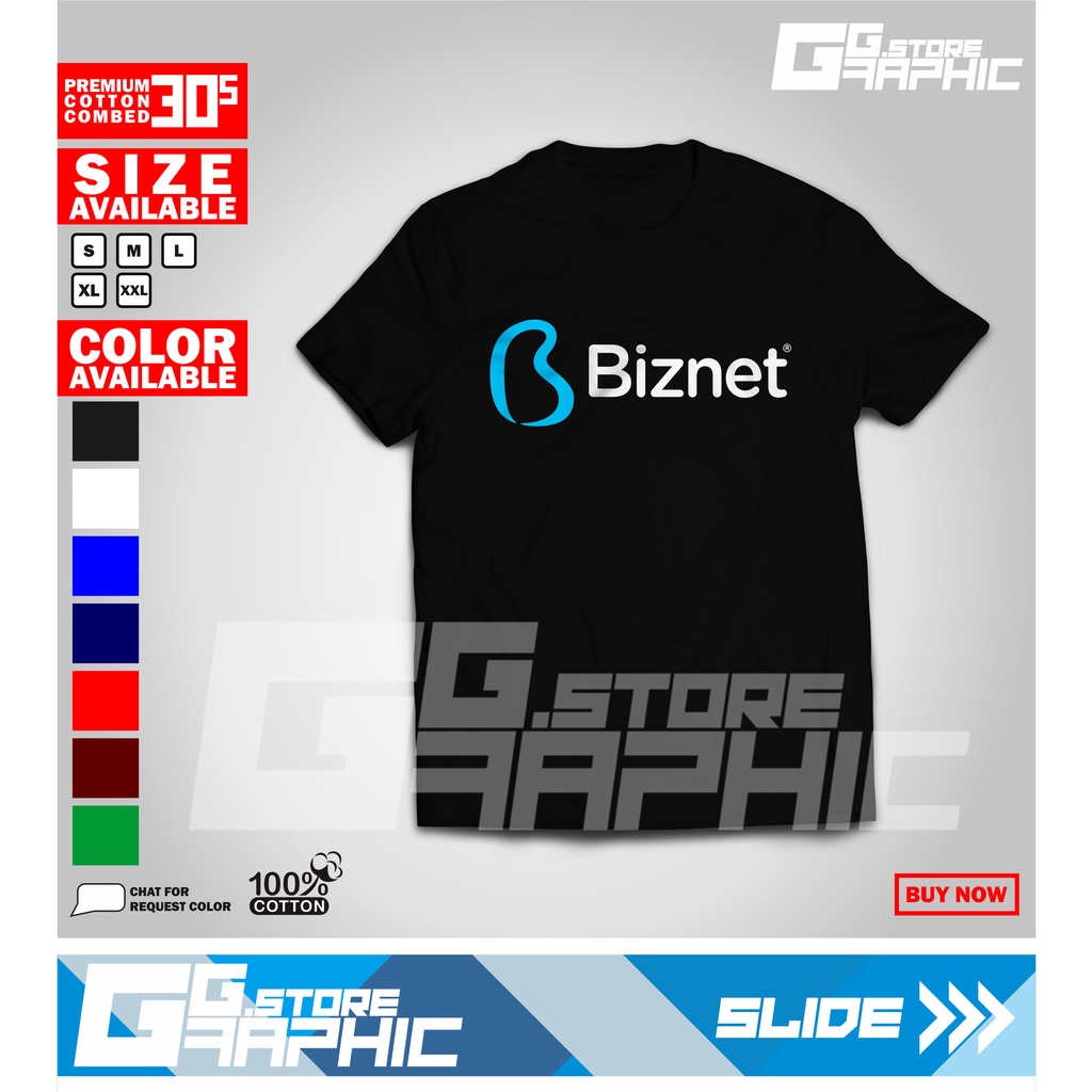 Kaos BIZNET LOGO Murah Berkualitas