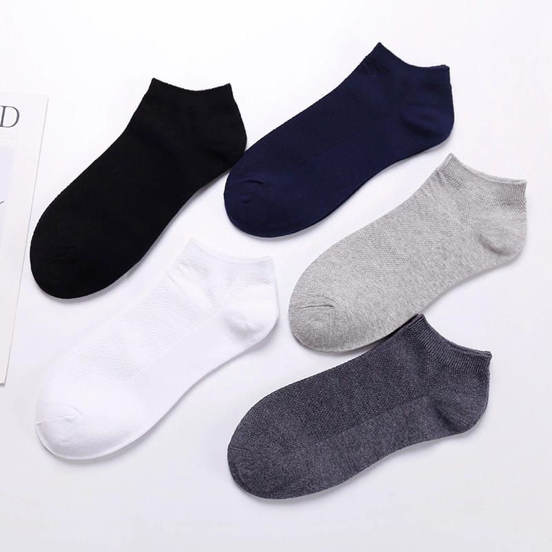 KAOS KAKI PENDEK MATAKAKI POLOS PRIA WANITA REMAJA MURAH / ANGKLE SOCKS UNISEX-5