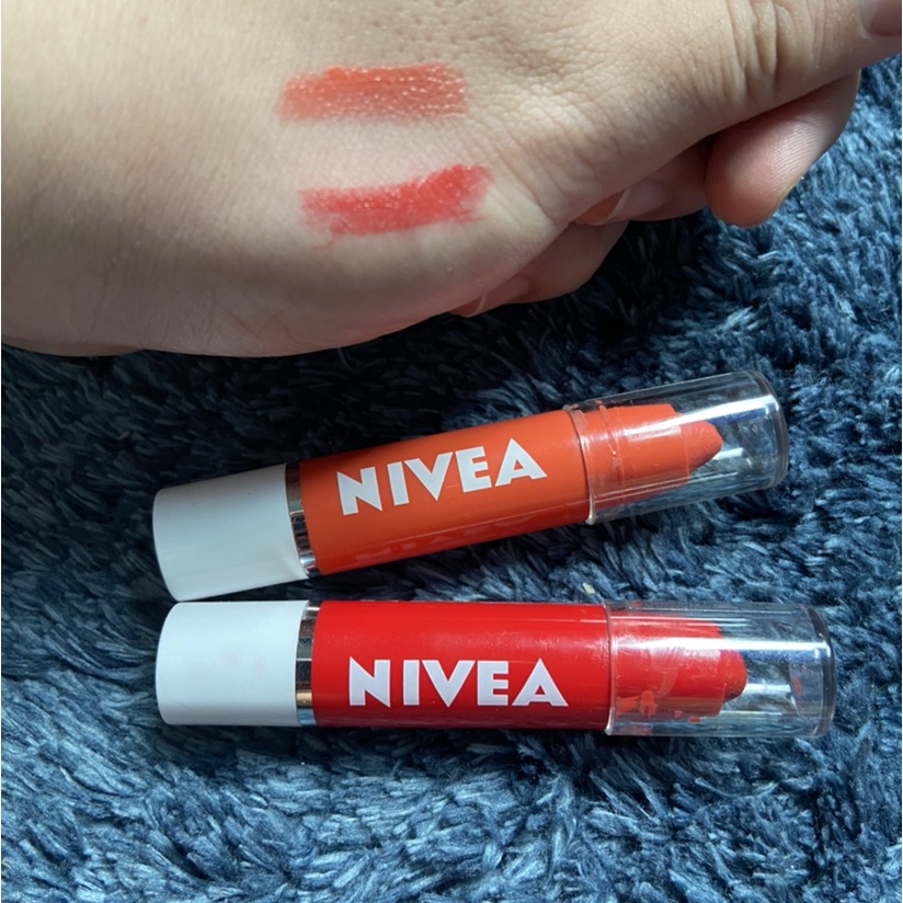 Jual NIVEA Lip Crayon Poppy Red Lipstick Exp 10/22 Shopee Indonesia