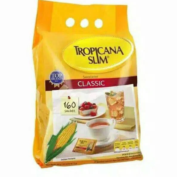 

VLL TROPICANA SLIM SWEETENER CLASSIC 160 sachet ZSN (Terbaru)