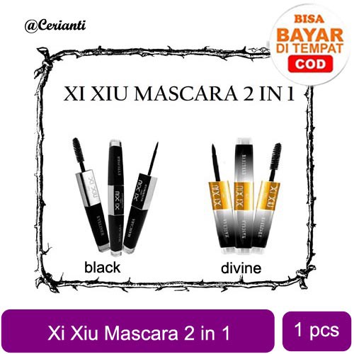 XI XIU Divine 2 in 1 Mascara &amp; Eyeliner (✔️BPOM)