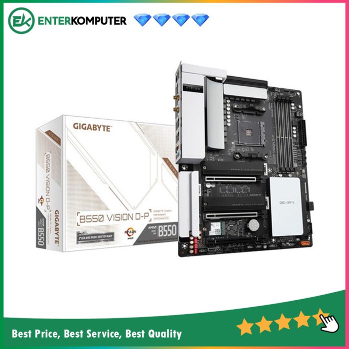 Gigabyte B550 Vision D-P (AM4, AMD Promontory B550, DDR4, USB3.2)