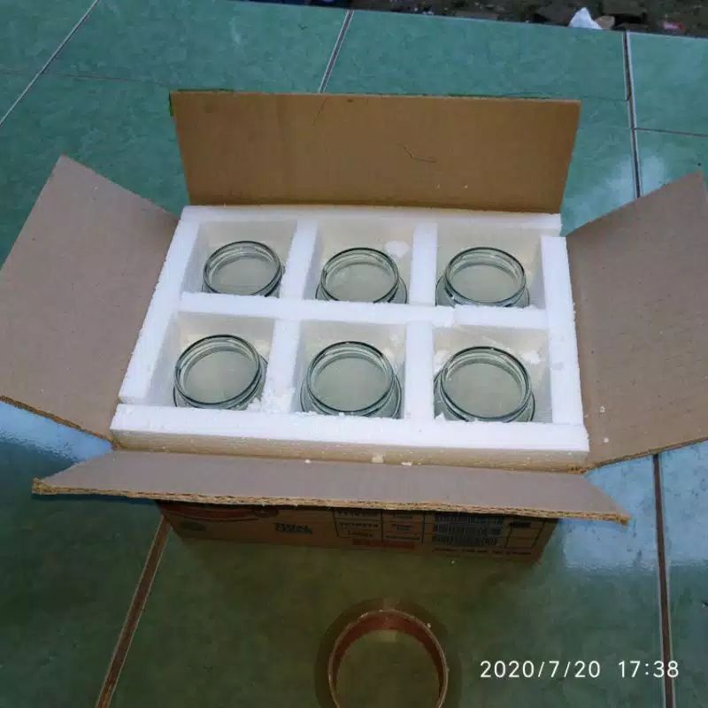Toples kaca ikan cupang PAKET 6PCS Botol kaca ikan cupang