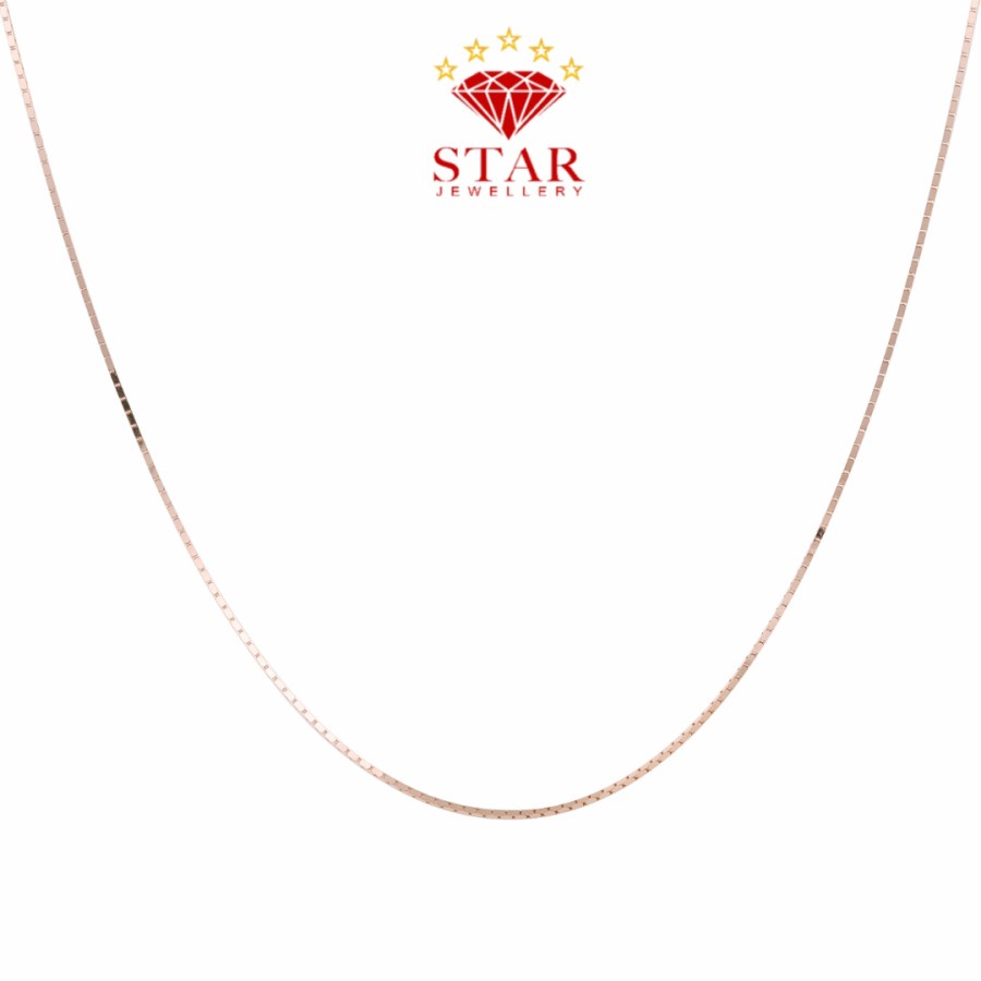 Kalung Emas Serut 750 Rose Gold Star jewellery