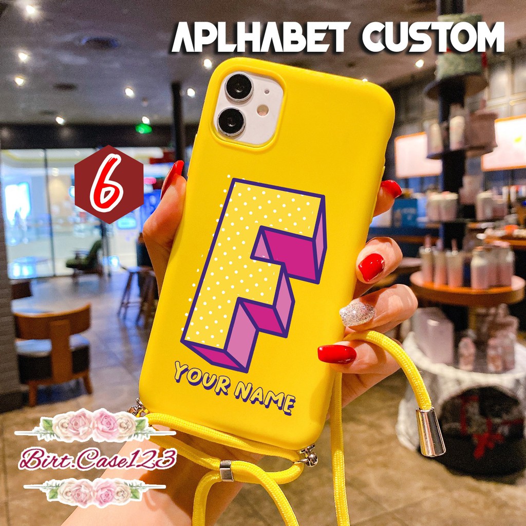 Softcase Slingcase Tali Lanyard Candy ALPHABET Oppo F1s A59 A33 A53 A5 A9 2020 A31 A8 A81 BC3232