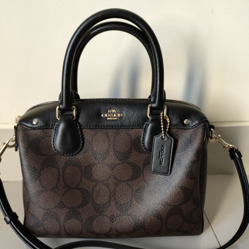 PRELOVED TAS SELEMPANG HANDBAG COACH BOWLING ORI