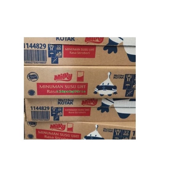 

Frisian Flag Susu UHT Milky 36x115ml Stroberi 1 Dus