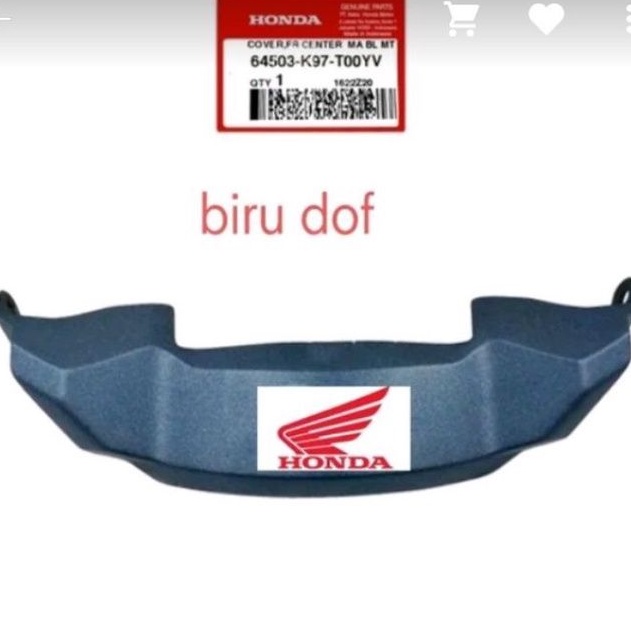 cover frobt center cover center pcx 150 k97 warna biru dop asli honda