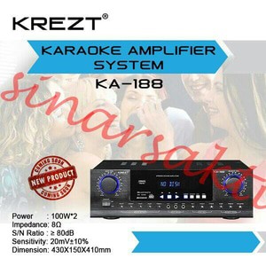 Murah Karaoke Amplifier Krezt KA 188 ( ORIGINAL )