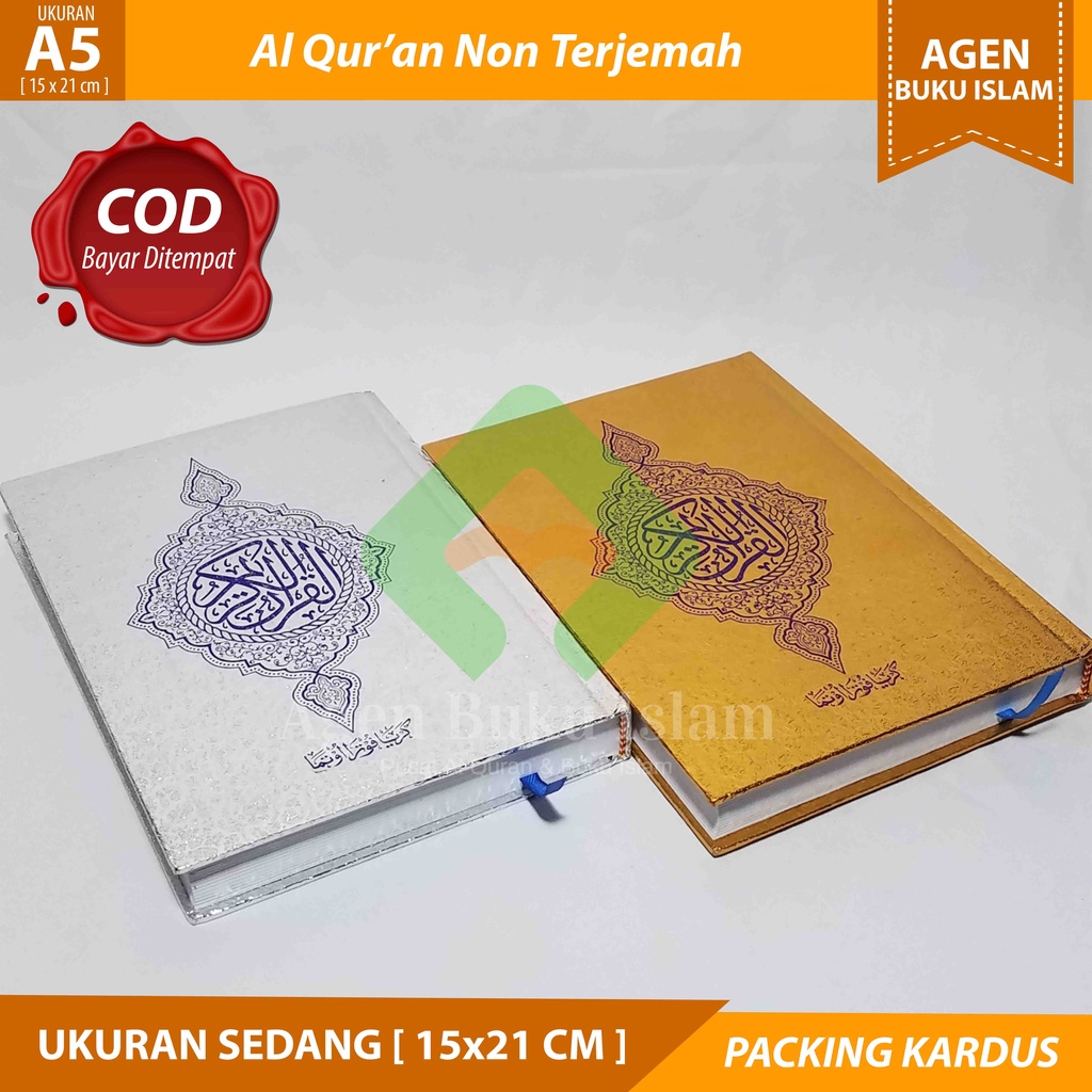 Jual Alquran Emas Alquran Silver Perak A Al Quran Murah Untuk Waqaf Ukuran X Cm Non