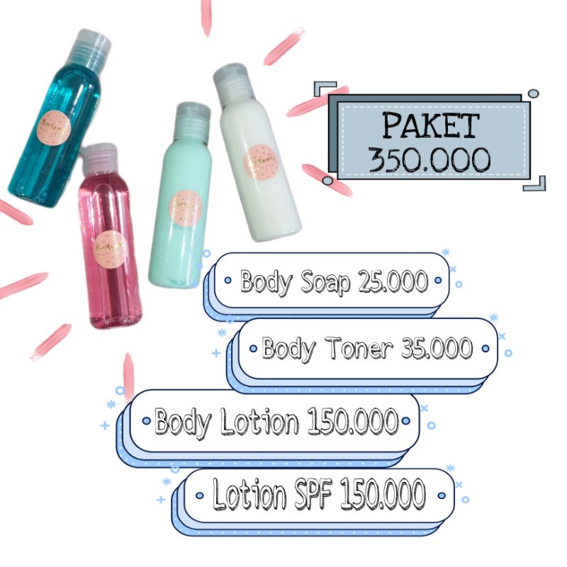 HB LOTION WHITENING COLLAGEN / BODY SOAP / BODY TONER / HB LOTION PEMUTIH