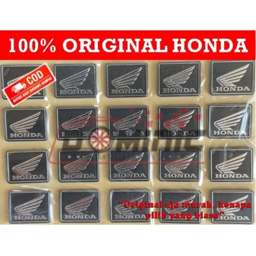 Emblem Logo HONDA Timbul, Sayap, Batok, Speedometer, 86150 KYS 940, Bisa ke semua type motor HONDA, Original AHM