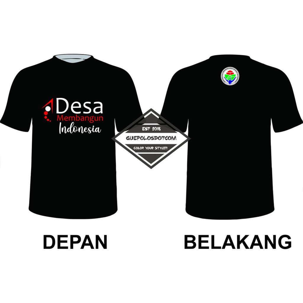 KAOS SDGs  DESA MEMBANGUN INDONESIA - Kaos Baju SDGs Membangun Desa  - Baju Kaos SDGs Murah