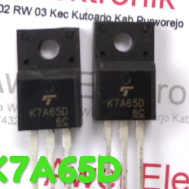 k7a65d K7A65D mosfet k 7a65d