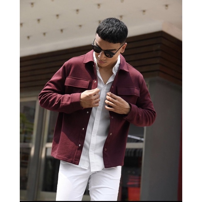 SHACKET JACKET MAROON // PREPPSTUDIO