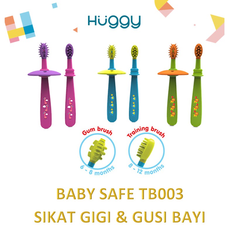 Baby Safe TB003 Sikat Gigi Gusi Bayi Gum Massage Toothbrush