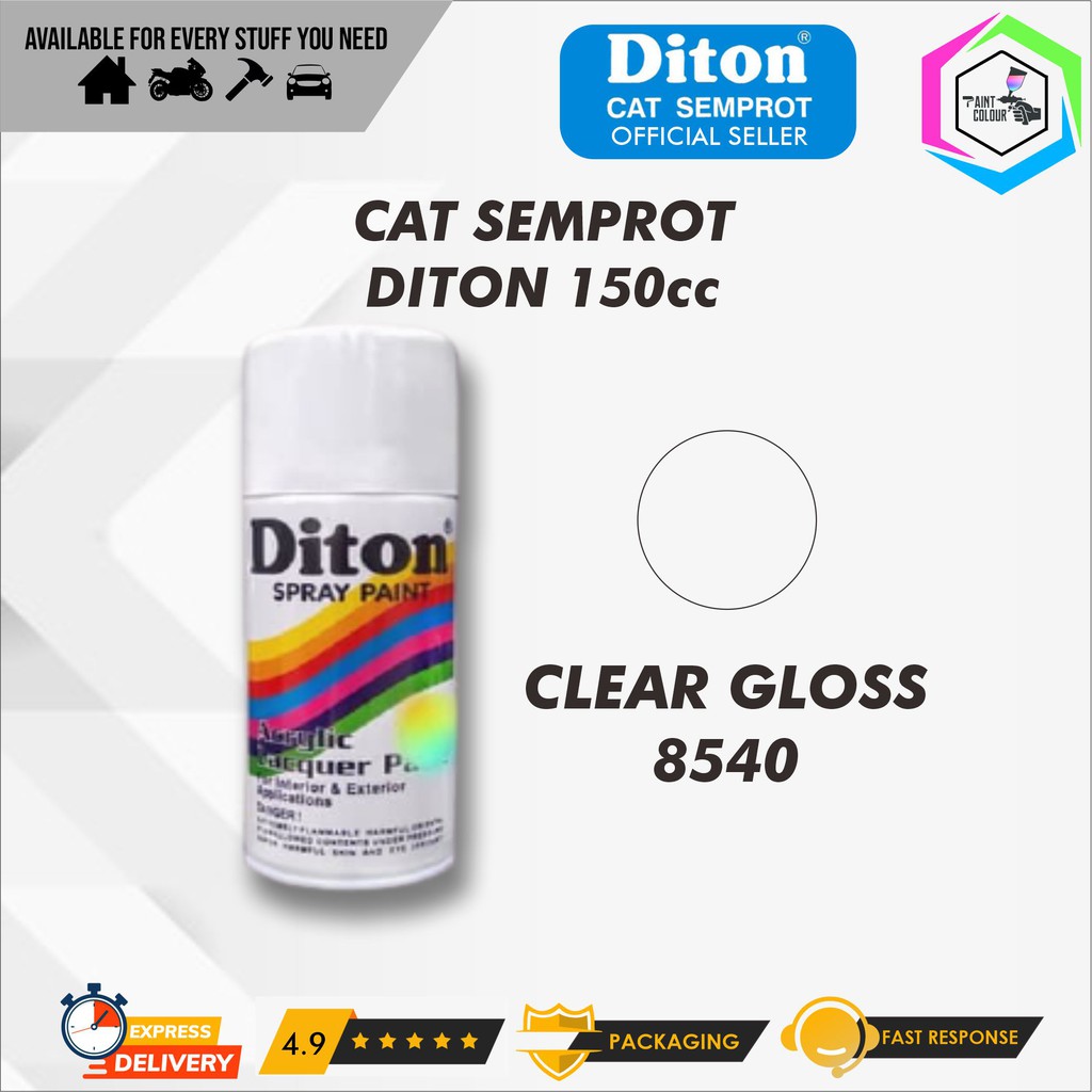 Diton Cat Semprot/Pylox/Motor/Helm/Gundam 150cc - 8540 Clear (GLOSS)