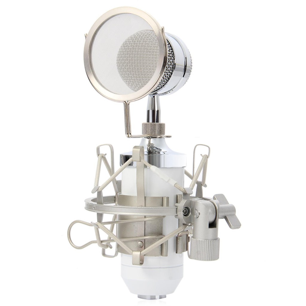 Mikrofon Kondenser with Shock Proof Mount Mini Microphone Condenser Terbaru Mikrofon HP Smartphone