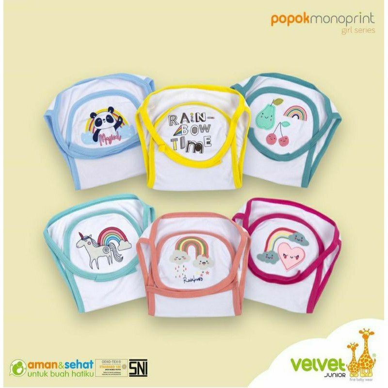 Popok Kain Loyor Bayi Velvet Junior isi 6 lembar