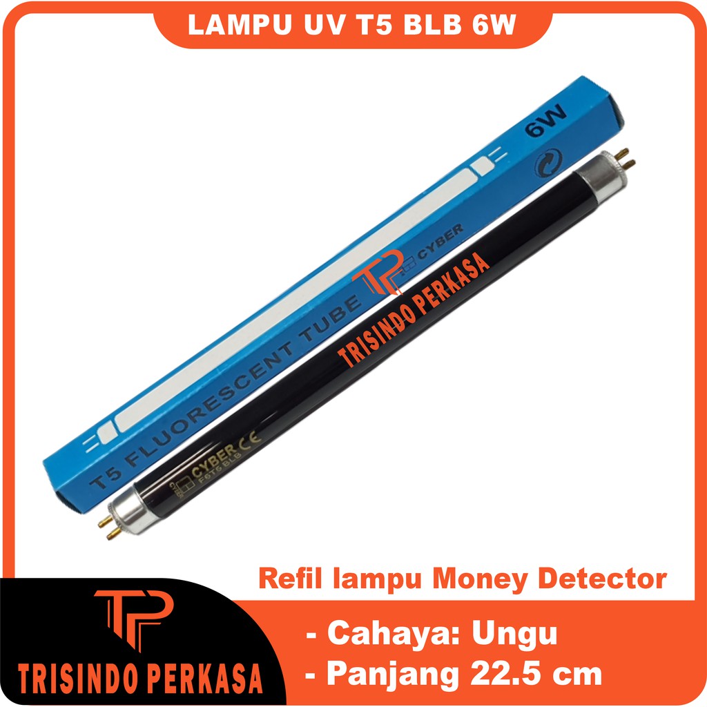 Lampu UV TL T5 BLB Refill 6 Watt / 6W Tes Uang
