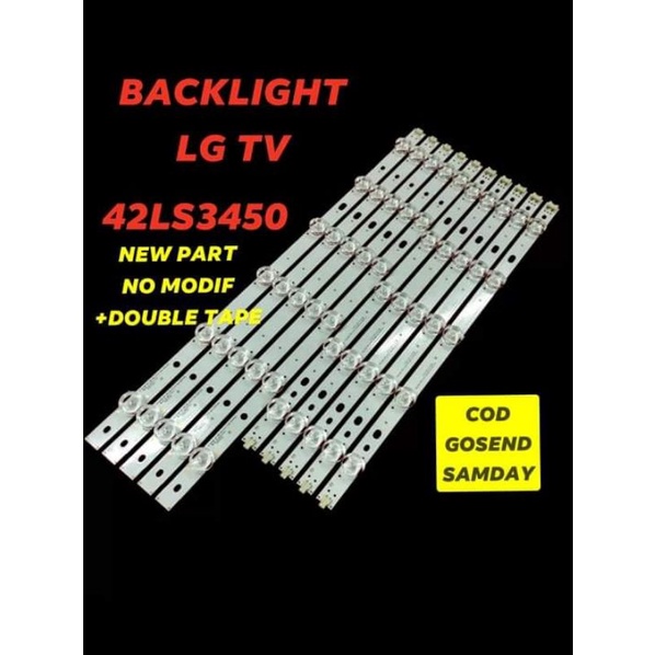 LAMPU BL LED BACKLIGHT LG TV 42LS3450 42LS 11LED 11K