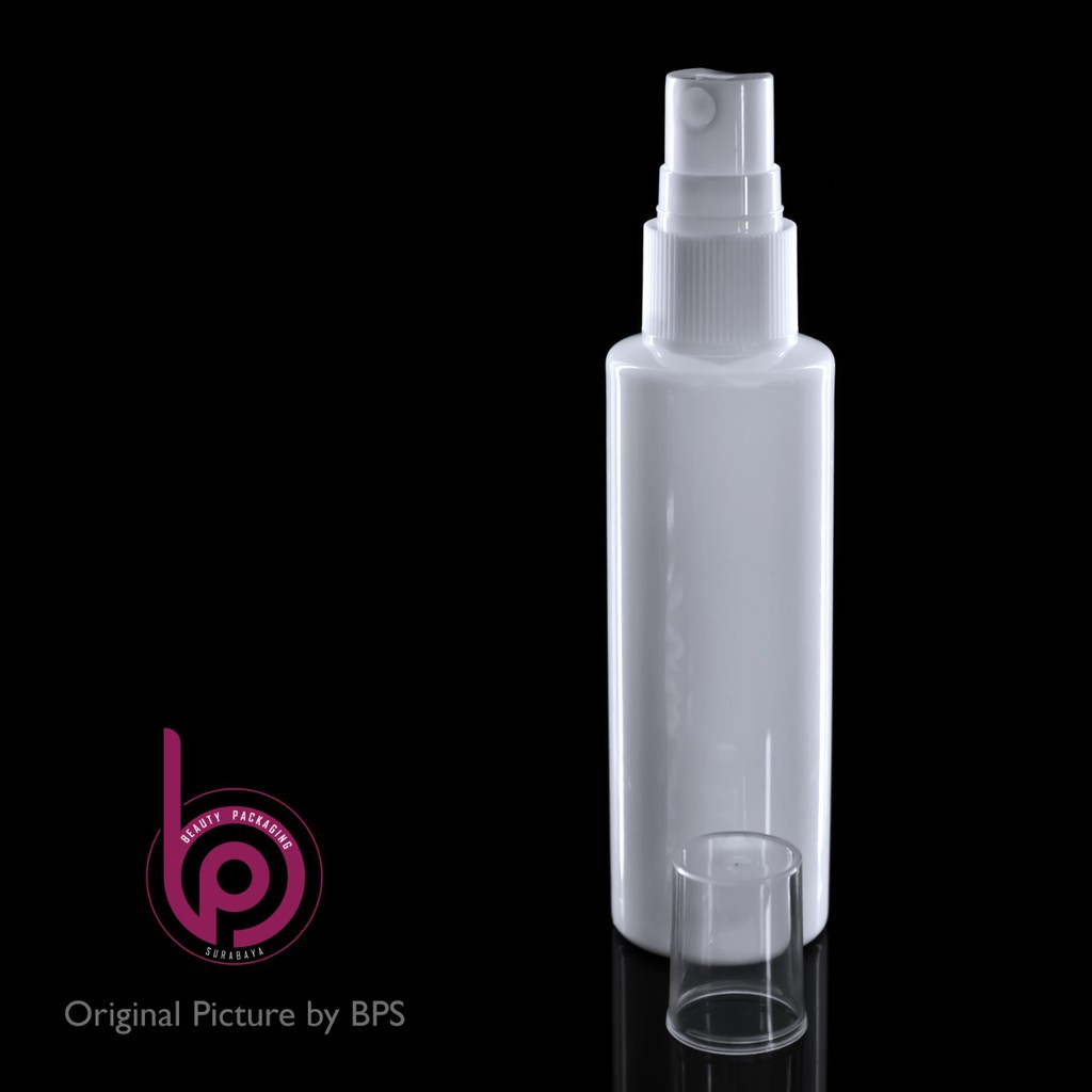 Botol Plastik PET 60ml RF Putih Tutup Spray