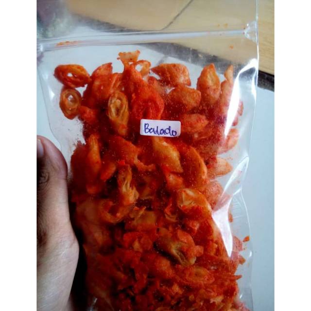 

Kripik lumpia rasa balado 1kg