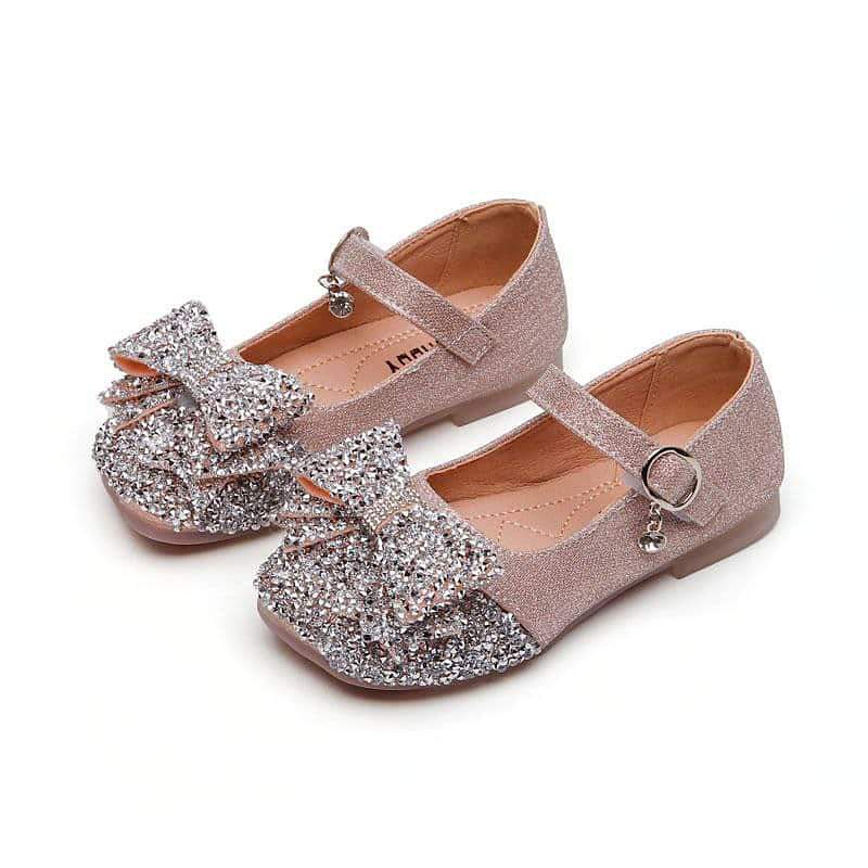 Sepatu Pesta Anak Perempuan Flat Shoes Glitter