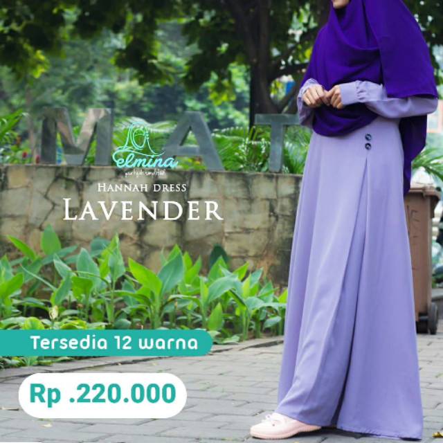 GAMIS SIMPLE NEW HANNAH DRESS BY ELMINA HIJAB.