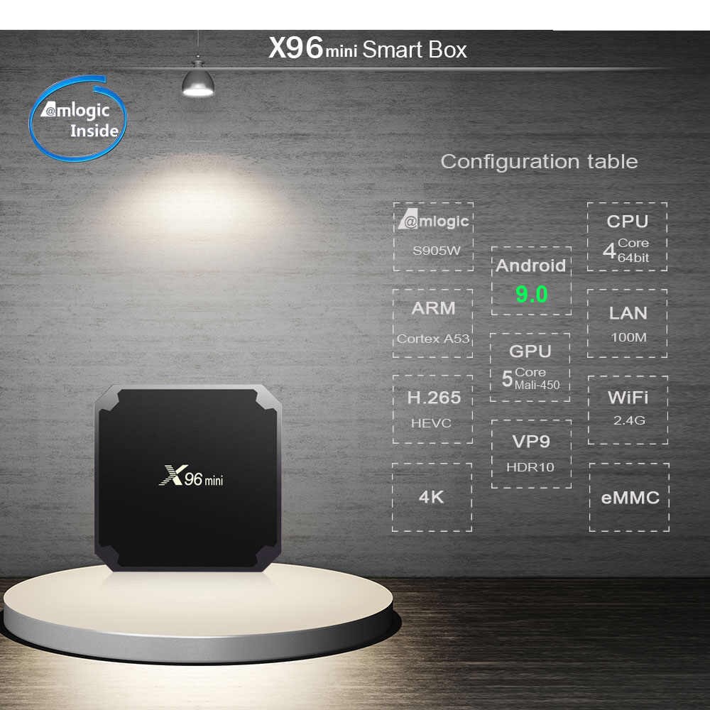 TJBOX X96 mini RAM 2GB ROM 16GB Android Tv Box New Android 9.0