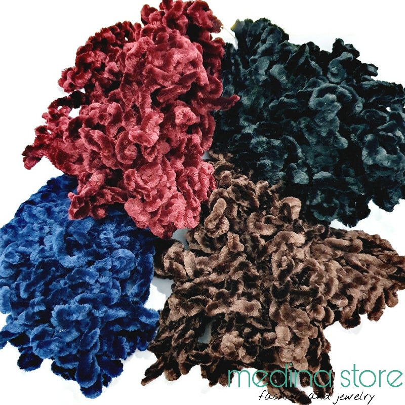 BESAR -  Ikat Rambut Ubur Ubur Mini/Kunciran Cendol Konde/Cepolan Hijab Scrunchie