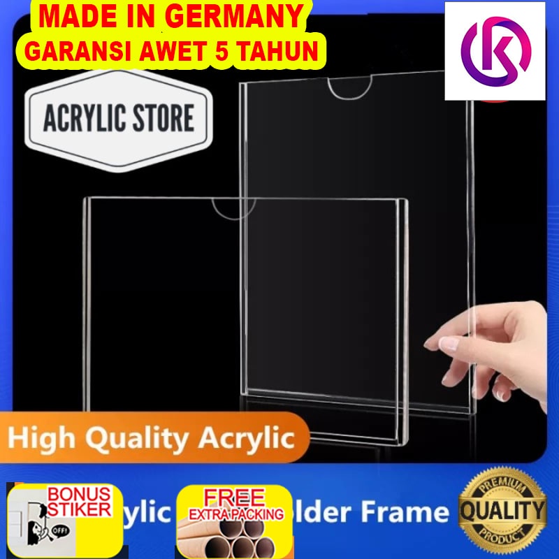 

Murah acrylic signage a4/brosur holder A4 - Tidur