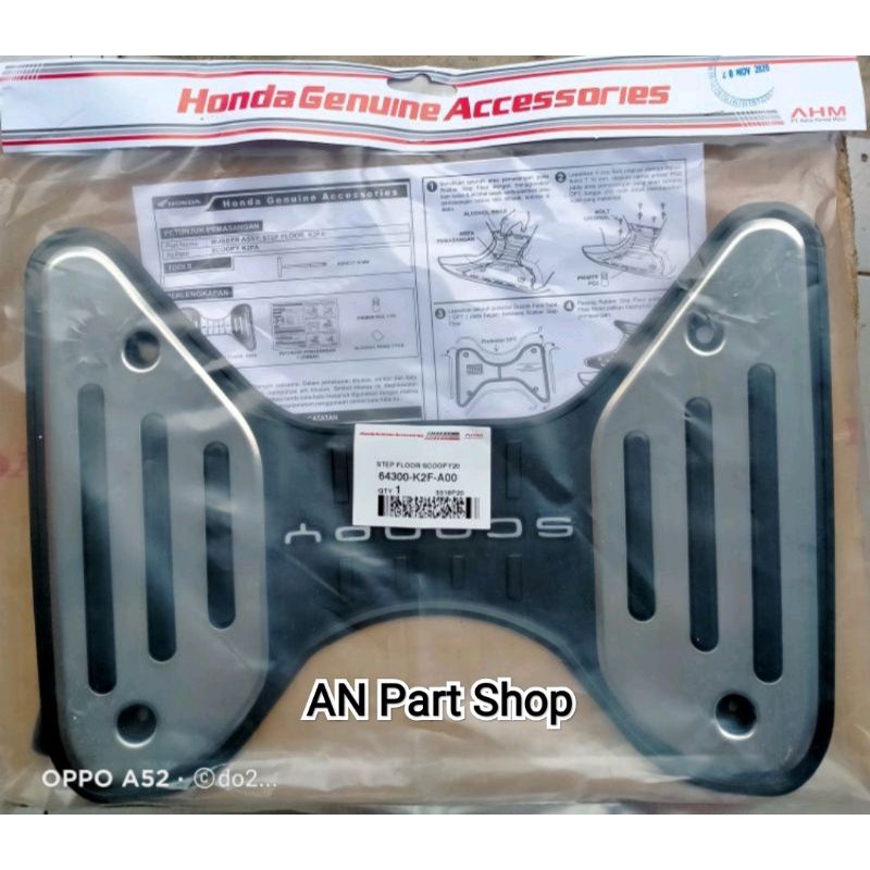 Karpet Alas Pijakan Kaki New Scoopy 2020 2021 64300K2FA00 Original Honda