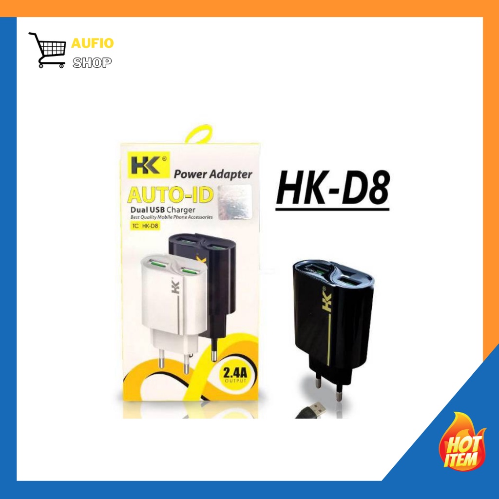 CHARGER HK 2 USB HK D8 QUALCOMM FAST CHARGING