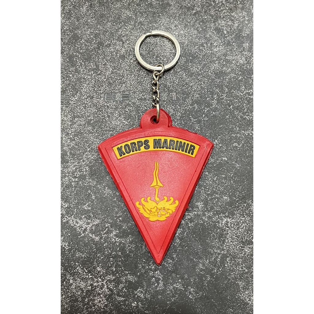 Gantungan Kunci Marinir (Sgtg)  | Keychain |Gantungan Kunci Karet Marinir