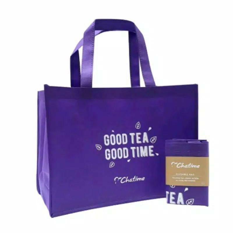 Tote Bag Goody Bag Chatime Large 8 Cup Shopee Indonesia