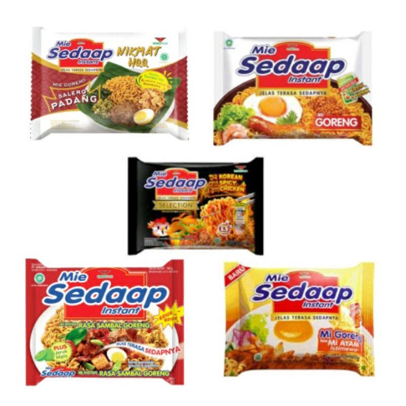 

Mie sedap goreng / rebus all varian