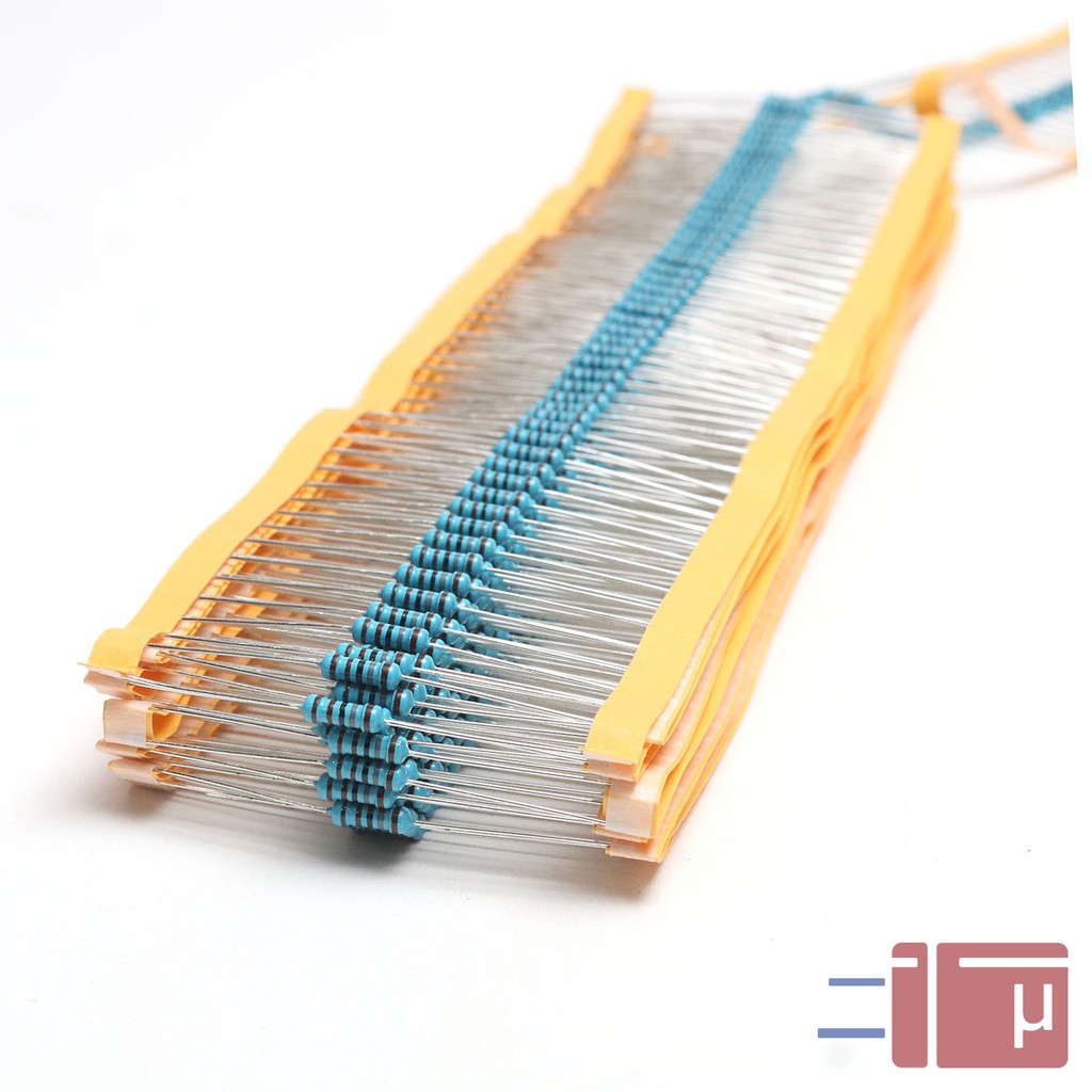 x10 Resistor 1K8 1.8K 1/2W Metal Film 1% Taiwan Kaki Tembaga