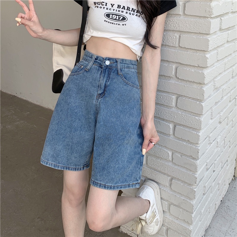 Import Kasual Celana Pendek Denim Wanita / Highwaist Korea Style jeans Celana Pendek Wanita