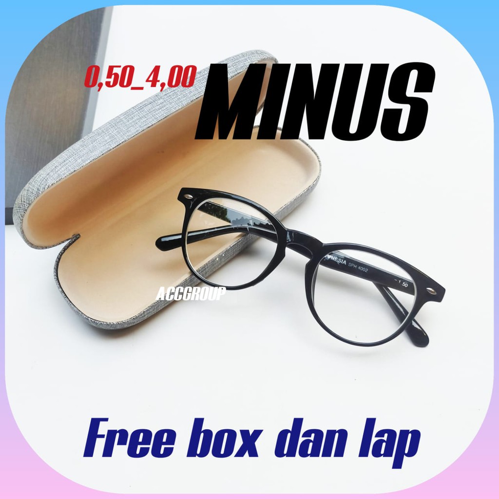 SpringS TERKINI KACAMATA MINUS MODEL TERBARU UKURAN 0.50-4.00 FREE BOX DAN LAP